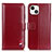 Coque Portefeuille Livre Cuir Etui Clapet A04 pour Apple iPhone 13 Rouge