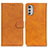 Coque Portefeuille Livre Cuir Etui Clapet A04D pour Motorola Moto E32 Marron