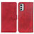Coque Portefeuille Livre Cuir Etui Clapet A04D pour Motorola Moto E32 Rouge
