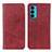 Coque Portefeuille Livre Cuir Etui Clapet A04D pour Motorola Moto Edge 20 5G Rouge