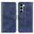 Coque Portefeuille Livre Cuir Etui Clapet A04D pour Motorola Moto Edge S30 5G Bleu