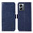 Coque Portefeuille Livre Cuir Etui Clapet A04D pour Motorola Moto G14 Bleu