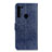 Coque Portefeuille Livre Cuir Etui Clapet A04D pour Motorola Moto One Fusion Plus Bleu