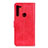 Coque Portefeuille Livre Cuir Etui Clapet A04D pour Motorola Moto One Fusion Plus Rouge