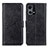 Coque Portefeuille Livre Cuir Etui Clapet A04D pour Oppo F21 Pro 4G Noir