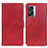 Coque Portefeuille Livre Cuir Etui Clapet A04D pour Oppo K10 5G India Rouge