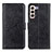 Coque Portefeuille Livre Cuir Etui Clapet A04D pour Samsung Galaxy S21 FE 5G Noir