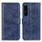 Coque Portefeuille Livre Cuir Etui Clapet A04D pour Sony Xperia 1 IV SO-51C Bleu