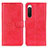 Coque Portefeuille Livre Cuir Etui Clapet A04D pour Sony Xperia 10 IV SO-52C Rouge