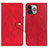 Coque Portefeuille Livre Cuir Etui Clapet A05 pour Apple iPhone 14 Pro Max Rouge