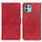 Coque Portefeuille Livre Cuir Etui Clapet A05D pour Motorola Moto Edge 20 Lite 5G Rouge