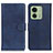 Coque Portefeuille Livre Cuir Etui Clapet A05D pour Motorola Moto Edge 40 5G Bleu