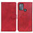 Coque Portefeuille Livre Cuir Etui Clapet A05D pour Motorola Moto G50 Rouge