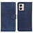 Coque Portefeuille Livre Cuir Etui Clapet A05D pour Motorola Moto G53 5G Bleu