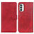 Coque Portefeuille Livre Cuir Etui Clapet A05D pour Motorola Moto G71s 5G Rouge