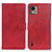 Coque Portefeuille Livre Cuir Etui Clapet A05D pour Nokia C110 Rouge