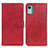 Coque Portefeuille Livre Cuir Etui Clapet A05D pour Nokia C12 Plus Rouge