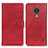 Coque Portefeuille Livre Cuir Etui Clapet A05D pour Nokia C21 Rouge