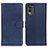 Coque Portefeuille Livre Cuir Etui Clapet A05D pour Nokia C210 Bleu