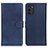 Coque Portefeuille Livre Cuir Etui Clapet A05D pour Nokia G100 Bleu