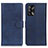 Coque Portefeuille Livre Cuir Etui Clapet A05D pour Oppo F19 Bleu