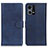 Coque Portefeuille Livre Cuir Etui Clapet A05D pour Oppo F21 Pro 4G Bleu