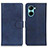 Coque Portefeuille Livre Cuir Etui Clapet A05D pour Realme C33 Bleu