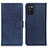 Coque Portefeuille Livre Cuir Etui Clapet A05D pour Samsung Galaxy M02s Bleu