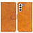 Coque Portefeuille Livre Cuir Etui Clapet A05D pour Samsung Galaxy S24 Plus 5G Marron