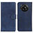 Coque Portefeuille Livre Cuir Etui Clapet A05D pour Sharp Aquos R7s Bleu