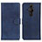 Coque Portefeuille Livre Cuir Etui Clapet A05D pour Sony Xperia PRO-I Bleu