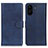 Coque Portefeuille Livre Cuir Etui Clapet A05D pour Xiaomi Poco C65 Bleu