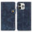 Coque Portefeuille Livre Cuir Etui Clapet A06 pour Apple iPhone 14 Pro Bleu