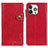 Coque Portefeuille Livre Cuir Etui Clapet A06 pour Apple iPhone 14 Pro Max Rouge