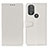 Coque Portefeuille Livre Cuir Etui Clapet A06D pour Motorola Moto G Play Gen 2 Blanc