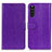 Coque Portefeuille Livre Cuir Etui Clapet A06D pour Sony Xperia 10 III Lite Violet