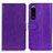 Coque Portefeuille Livre Cuir Etui Clapet A06D pour Sony Xperia 5 III SO-53B Violet