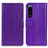 Coque Portefeuille Livre Cuir Etui Clapet A06D pour Sony Xperia 5 III Violet