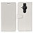 Coque Portefeuille Livre Cuir Etui Clapet A06D pour Sony Xperia PRO-I Blanc