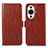 Coque Portefeuille Livre Cuir Etui Clapet A07D pour Huawei Nova 11 Ultra Marron