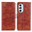 Coque Portefeuille Livre Cuir Etui Clapet A07D pour Motorola Moto Edge X30 5G Marron