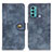 Coque Portefeuille Livre Cuir Etui Clapet A07D pour Motorola Moto G60 Bleu
