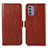 Coque Portefeuille Livre Cuir Etui Clapet A07D pour Nokia G310 5G Marron