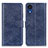 Coque Portefeuille Livre Cuir Etui Clapet A07D pour Samsung Galaxy A03 Core Bleu