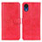 Coque Portefeuille Livre Cuir Etui Clapet A07D pour Samsung Galaxy A03 Core Rouge