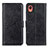 Coque Portefeuille Livre Cuir Etui Clapet A07D pour Samsung Galaxy A22 5G SC-56B Noir