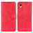 Coque Portefeuille Livre Cuir Etui Clapet A07D pour Samsung Galaxy A22 5G SC-56B Rouge