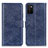 Coque Portefeuille Livre Cuir Etui Clapet A07D pour Samsung Galaxy M02s Bleu