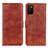 Coque Portefeuille Livre Cuir Etui Clapet A07D pour Samsung Galaxy M02s Marron