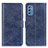 Coque Portefeuille Livre Cuir Etui Clapet A07D pour Samsung Galaxy M52 5G Bleu